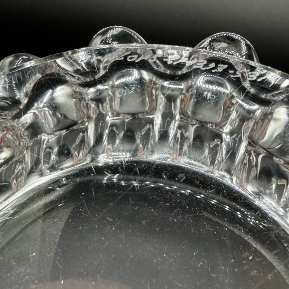 1970s Orrefors Princess Cut Swedish Crystal Glass Dish - Picture 16 of 17